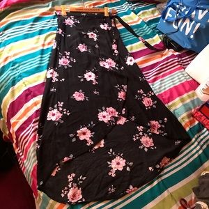H&M wrap high low skirt